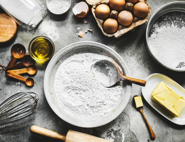 Cerrado Ingredientes Para Hornear — Foto de Stock