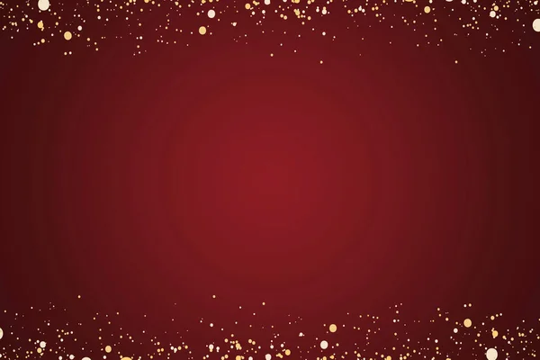 Röd Slät Bakgrund Med Guld Glitter — Stockfoto