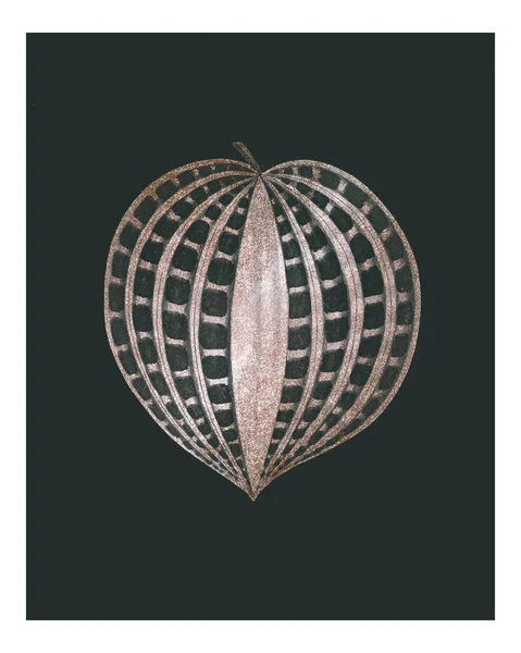 Seersucker Leaf Vintage Illustration Wall Art Print Poster Design Remix — Photo