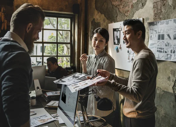 Werkende Baan Carrière Casual Weergegeven — Stockfoto