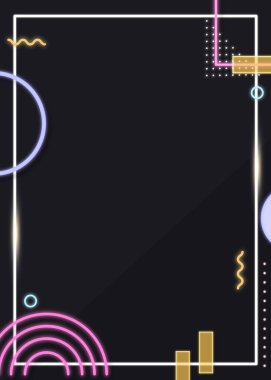 Tuhaf ses tonu Memphis davet kartı