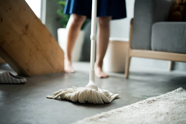 Mãe Japonesa Conceito Limpeza — Fotografia de Stock