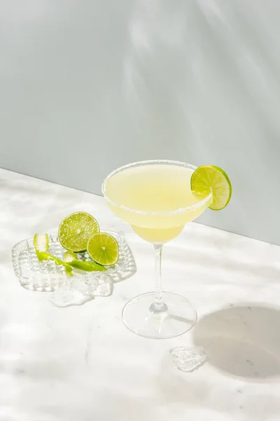 Citroen Margarita Cocktail Drankje — Stockfoto