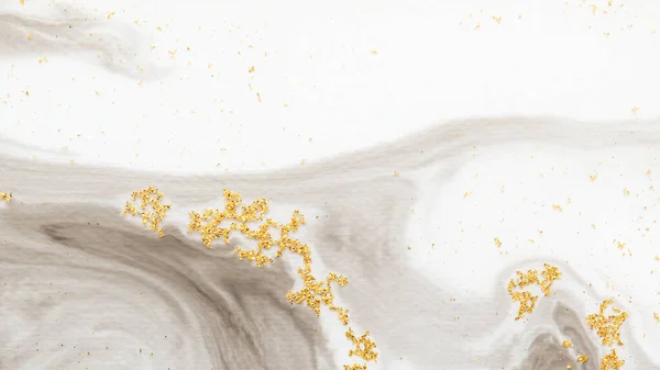 Abstract Aquarel Met Gouden Glitter Design Achtergrond — Stockfoto