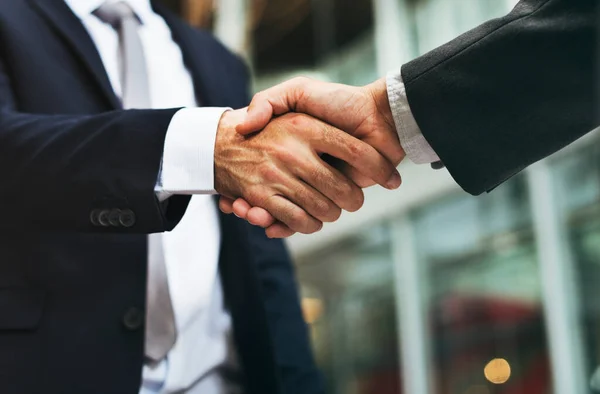 Business Handshake Close Vista — Fotografia de Stock