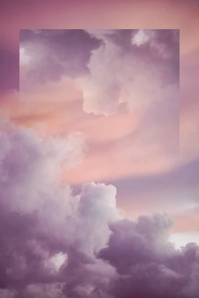 Pastell Bewölkten Himmel Hintergrund — Stockfoto