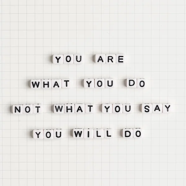 You What You What You Say You Beads Message Typography — Stock Photo, Image