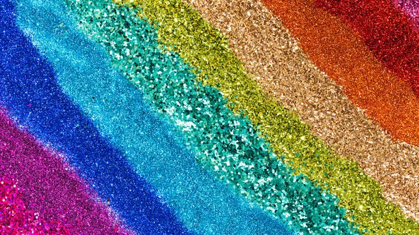 Färgglada Regnbåge Glitter Bakgrund Struktur — Stockfoto