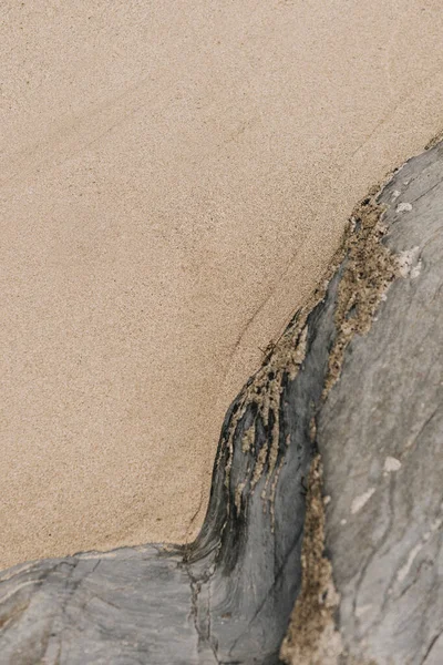 Naturlig Sand Och Sten Struktur Bakgrund — Stockfoto