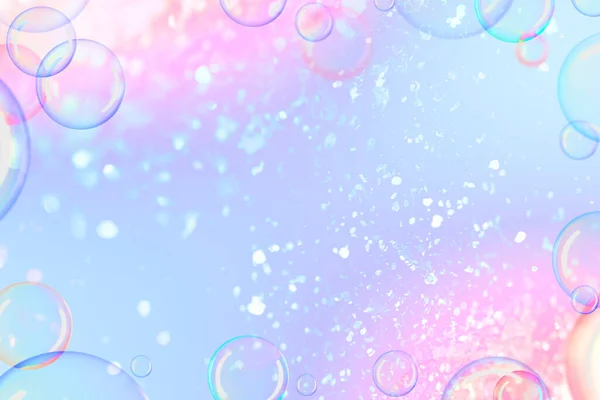 Bubbly Pastel Holografische Gradiënt Achtergrond — Stockfoto