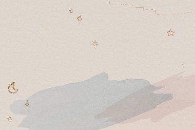 Suluboya arka planda parıldayan altın yıldız deseni 