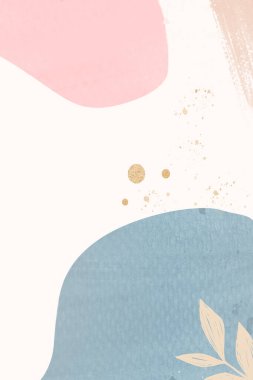 Soyut pastel Memphis desenli arkaplan çizimi