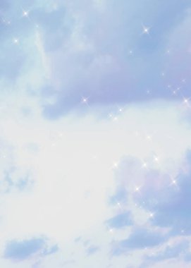 Parlak bulutlu açık mavi rüya arkaplan