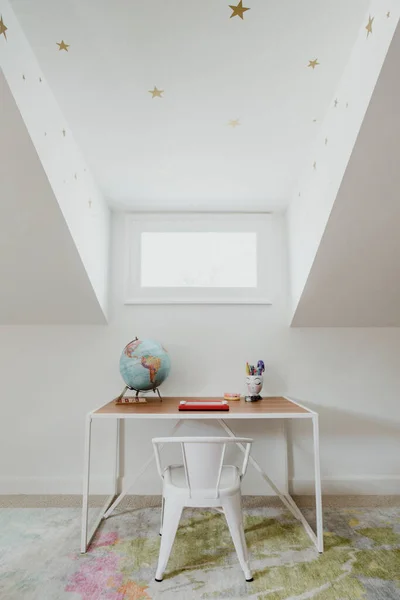 Magnetic Drawing Board Wooden Table — Stock Photo, Image