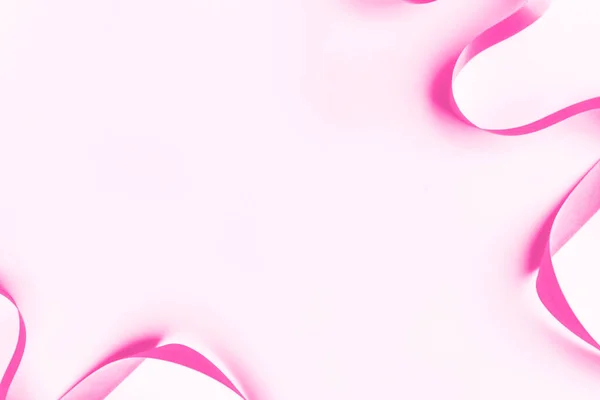 Magenta Pink Ribbons Patterned Background — Stock Photo, Image