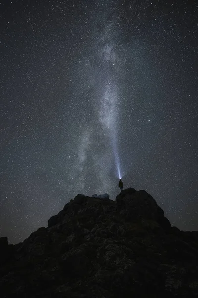 Beautiful Milky Way Night Sky — Stock Photo, Image