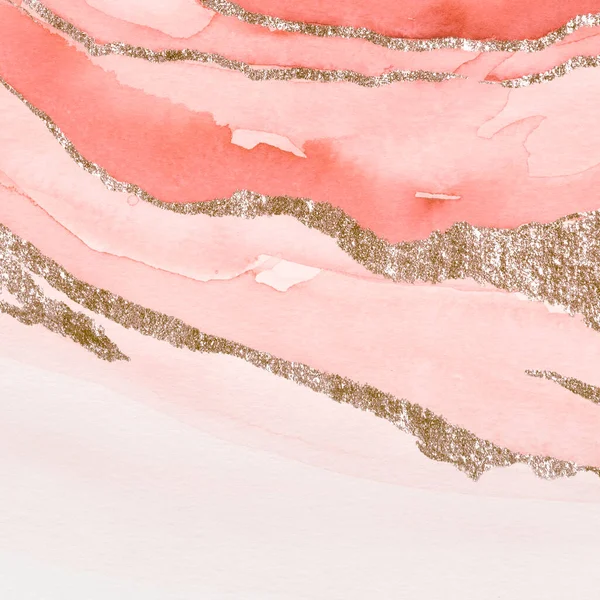 Schimmernde Rosa Aquarell Pinsel Schüren Hintergrund — Stockfoto