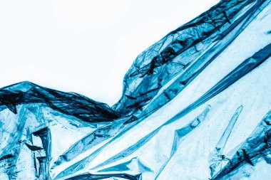 Kırışık plastik ambalaj dokusu arkaplanı