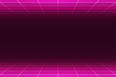 Neon pembe ızgara desenli arkaplan
