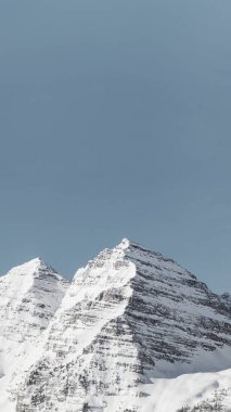 Snow covered Maroon Bells mobile wallpaper clipart