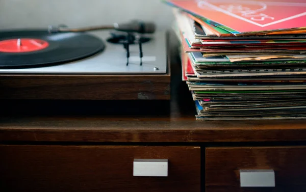 Record Player Vinili — Foto Stock