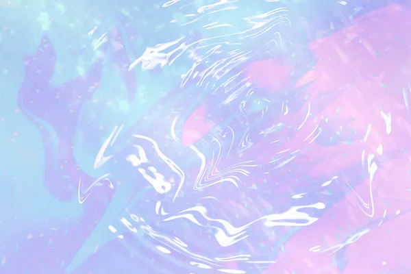 Holografisk Pastell Lutning Vatten Krusning Bakgrund — Stockfoto