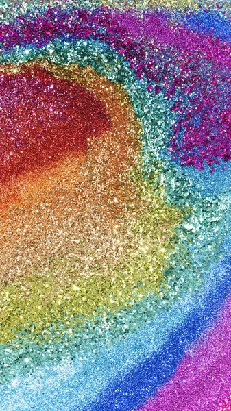Färgglada Regnbåge Glitter Bakgrund Struktur — Stockfoto
