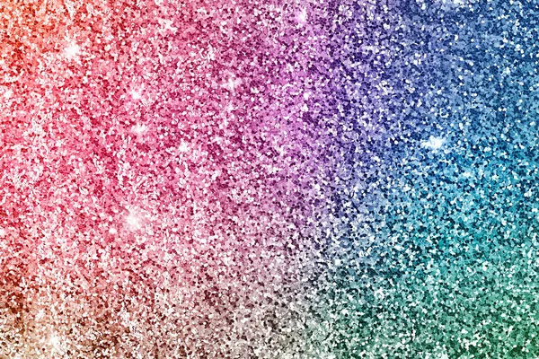 カラフルなキラキラ虹の背景色 — ストック写真