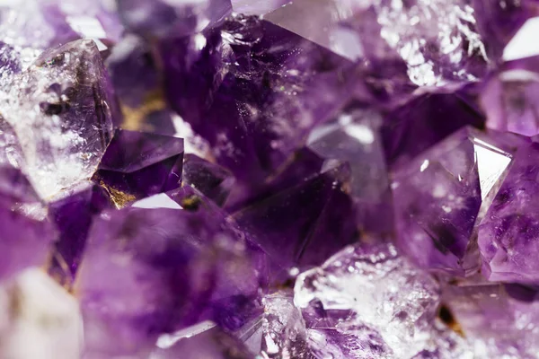 Amethyst Cristal Macro Fotografía — Foto de Stock