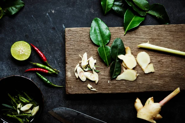 Ervas Asiáticas Ingrediente Cozinha — Fotografia de Stock