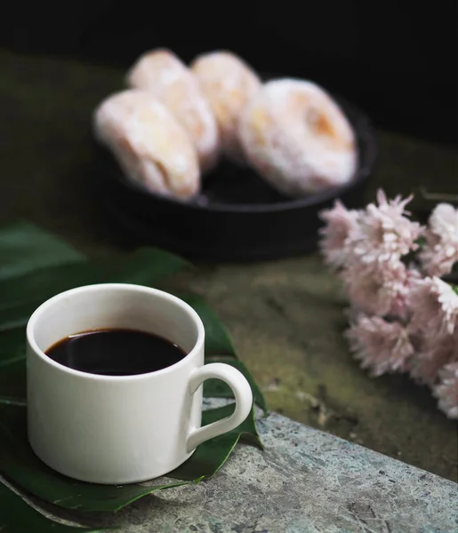 Coffee Donuts Breakfast — Stock Photo, Image