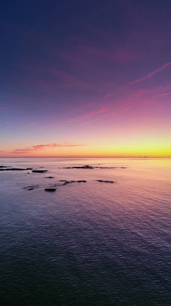 Pôr Sol Sobre Jersey Costa Oeste — Fotografia de Stock