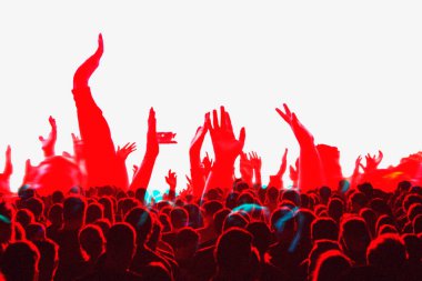 Rock grubu bir konser rdouble renk teşhir efekti çalıyor