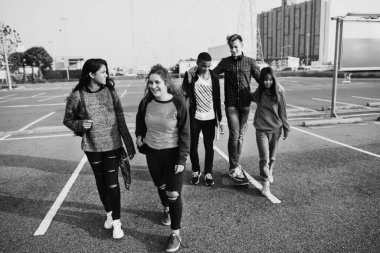 Bir grup farklı genç birlikte takılıyor.