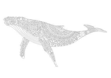 Hayvanın yetişkin boyama sayfası