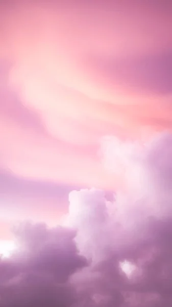 Розовые Облачно Небо Обои Мобильных Телефонов — стоковое фото