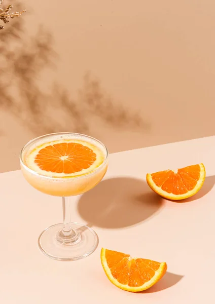 Świeży Pomarańczowy Koktajl Margaritowy — Zdjęcie stockowe