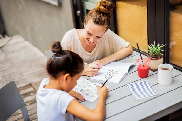 Concepto Tutor Tezcher Estudiante — Foto de Stock