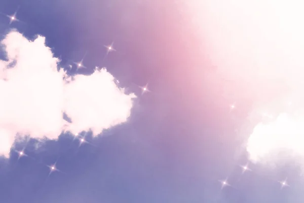 Sparkle Cloud Purple Dreamy Background — Stock Photo, Image