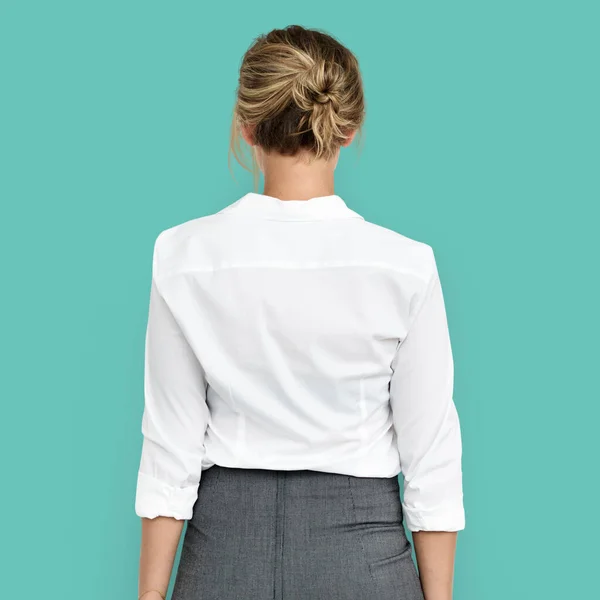 Business Woman Back View Concept — Stock Photo, Image