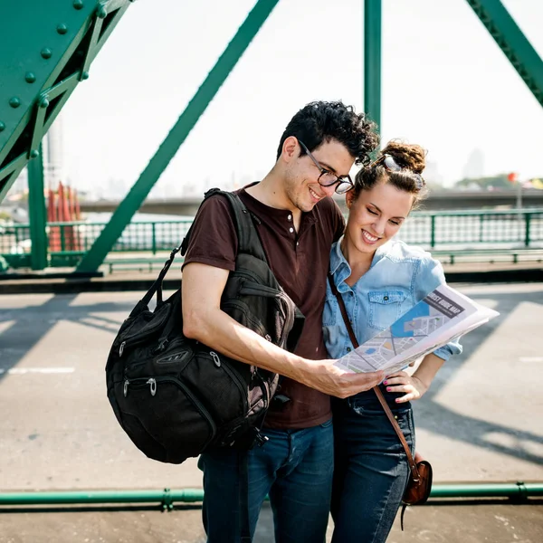 Couple Adventure Together Stock Image