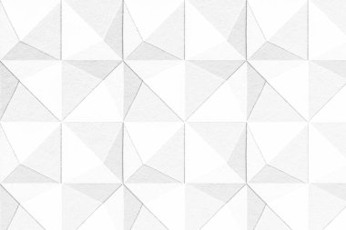 Üç boyutlu beyaz kağıt işçiliği pentahedron desenli arkaplan