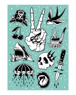 Cadılar Bayramı resimli duvar baskısı ve poster.