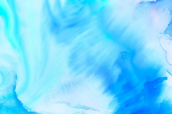 Aquarell Strukturierter Blauer Hintergrund — Stockfoto