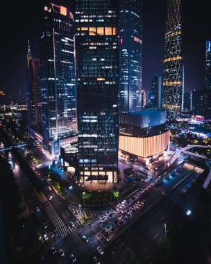 Guangzhou gece manzarası