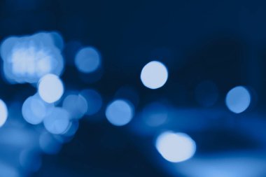 Mavi bokeh desenli arkaplan illüstrasyonu