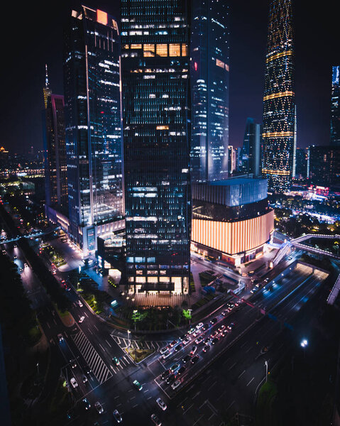 Guangzhou Cityscape Night — Stock Photo, Image