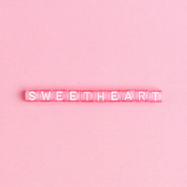 Sweetheartbeads Γράμματα Τυπογραφία Λέξη — Φωτογραφία Αρχείου