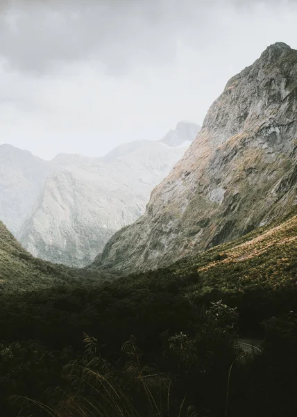 Krásné Hory Milford Sound Nový Zéland — Stock fotografie