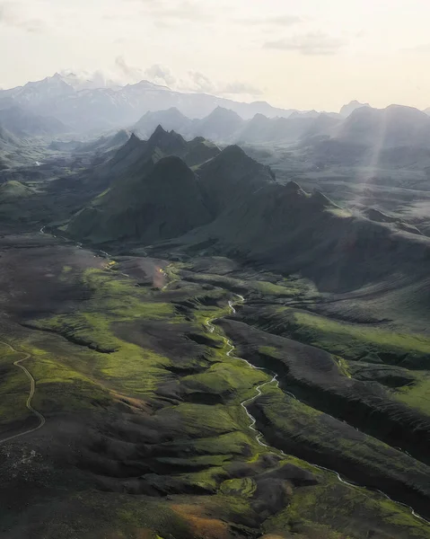 Vista Aérea Highland Islandia —  Fotos de Stock